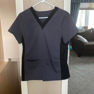 3 different scrub tops- size Small- different brands including greys anatomy